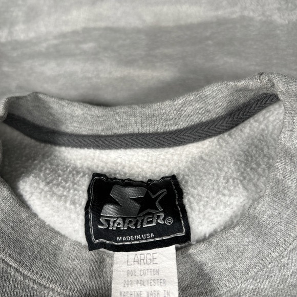 Vintage Pittsburgh Steelers Sweatshirt Mens Large Gray Starter Made USA NFL - Picture 4 of 11